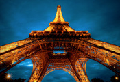 париж, франция, архитектура, Эйфелева башня