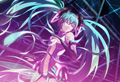 синие волосы, вокалоид, аниме, Hatsune miku синие волосы, вокалоид, аниме, Hatsune miku