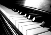 Пианино, чб, клавиши, черно-белое, piano