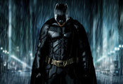 улица, дождь, Batman, бэтмен