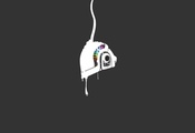 Минимализм, шлем, minimal walls, черный фон, краска, , daft punk Минимализм, шлем, minimal walls, черный фон, краска, , daft punk