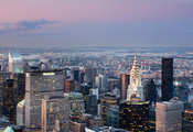 Город, дома, облака, new york, небо, мост, река, огни, здания Город, дома, облака, new york, небо, мост, река, огни, здания