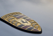 лошадь, Porsche, капот, щит, логотип
