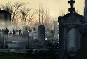 кладбище, зомби, Left 4 dead 2, ночь