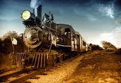 ретро, фото, Steam, паровоз, рельсы, us locomotive, путь