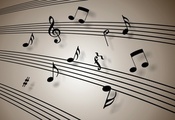 ноты, нотный стан, ключ, лист, скрипичный, Белый, фон ноты, нотный стан, ключ, лист, скрипичный, Белый, фон