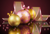 cool, beautiful, christmas balls, delicate, colors, cold, elegantly, beauty ...