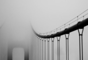 туман, San francisco, golden gate bridge, bridge, california, city, fog, мо ...