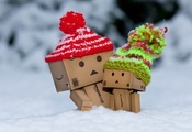 мороз, снег, шапки, Коробка, danbo, зима мороз, снег, шапки, Коробка, danbo, зима