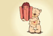 медведь, тедди, teddy bear, Valentines day, подарок