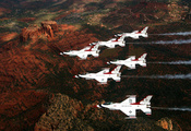 falcon, истребитель, f-16, thunderbirds, General, dynamics, fighting