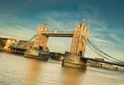 англия, tower bridge, thames river, england, uk, London, лондон