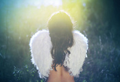 Девушка, крылья, ангел