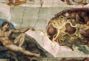 пастафарианство, адам, бог, религия, god, Flying spaghetti monster
