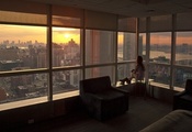 закат, nyc, New york, нью-йорк, sunset, usa
