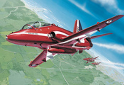 airshow, красные стрелы, Royal air force, bae hawk, red arrows