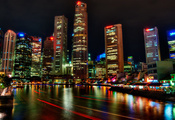 river, festival, night, ночь, сингапур, Singapore