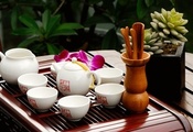 аромат, teapot, Still life, чашки, чайная церемония, eastern cups