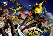 cyclops, wolverine, colossus, comics, X men, hulk, beast, professor x, emma ...