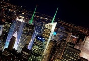 свет, usa, ночь, сша, нью йорк, New york, city, небоскрёбы, город