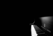 Рояль, черно-белое, клавиши