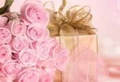 любовь, сюрприз, подарок, розовые, букет, Розы, цветы