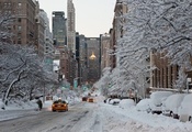 nyc, Usa, winter, город, city, new_york