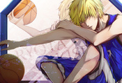 kise ryouta, Kuroko no basket, мяч, парень, баскетбол куроко, форма