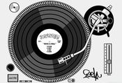 black &amp; white, пластинка, Dj, record, dj установка, винил
