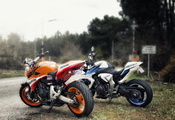 мотоциклы, Hornet &amp;amp; cb100r, дорога