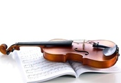 журнал, Скрипка, ноты, музыкальный инструмент, струны