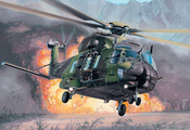 вертолёт, nh90, огонь, многоцелевой, взрыв, Nhi, eurocopter