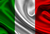 Italy, Satin, Flag