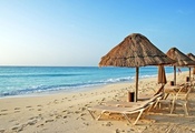 Mancora, Peru, Beach, Sea, Deck Chair
