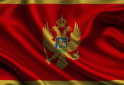Montenegro, Satin, Flag