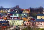 Old, Town, Porvoo, Finland, Colorful, Houses