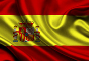 Spain, Satin, Flag