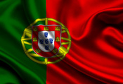 portugal, satin, flag