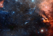 Ngc 2736, звезды, карандаш, pencil nebula, туманность