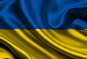 Ukraine, Satin, Flag