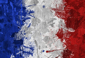 france, Франция, флаг, краски