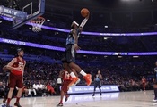 прыжок, Nba all star 2012, баскетбол, james, слен данк, basketball