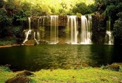 Водопад, waterfall, вода, nature, природа, лес