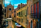 Venice, italy, улица, дома, старые, канал, венеция, италия