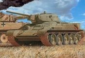 s.ss-pz.abt.102, pzkpfw vi tiger, Рисунок, т-3476, средний танк, ркка