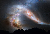 андромеда, Млечный путь, галактика, слияние, m31