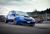 Subaru, крышка люка, sti, импреза, субару, синяя, blue, impreza