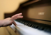 Пианино, рука, музыка