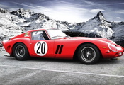 горы, феррари, классика, autowalls, Ferrari 250 gto