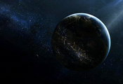 цивилизация, свет, Planet, space, звезды